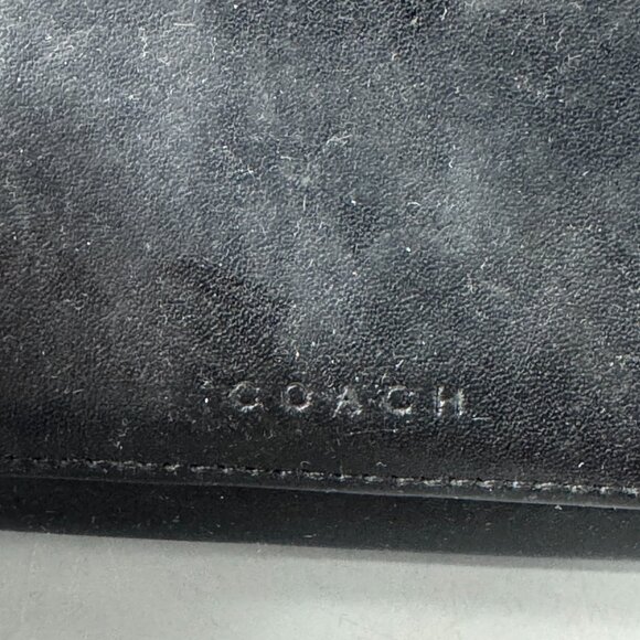 Vintage Coach Black Leather Wallet - Picture 2 of 16